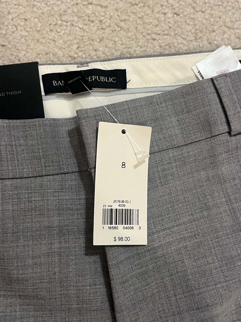 Banana Republic Women's Gray Tailored Dress Pants - Picture 3 of 5
